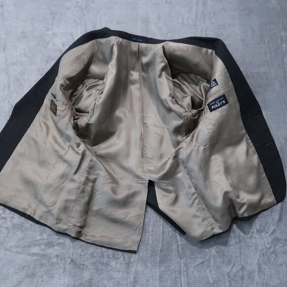 Chaps Ralph Lauren Blazer Mens 42S Gray Plaid 100% Wool Sports Coat Business - Picture 8 of 16